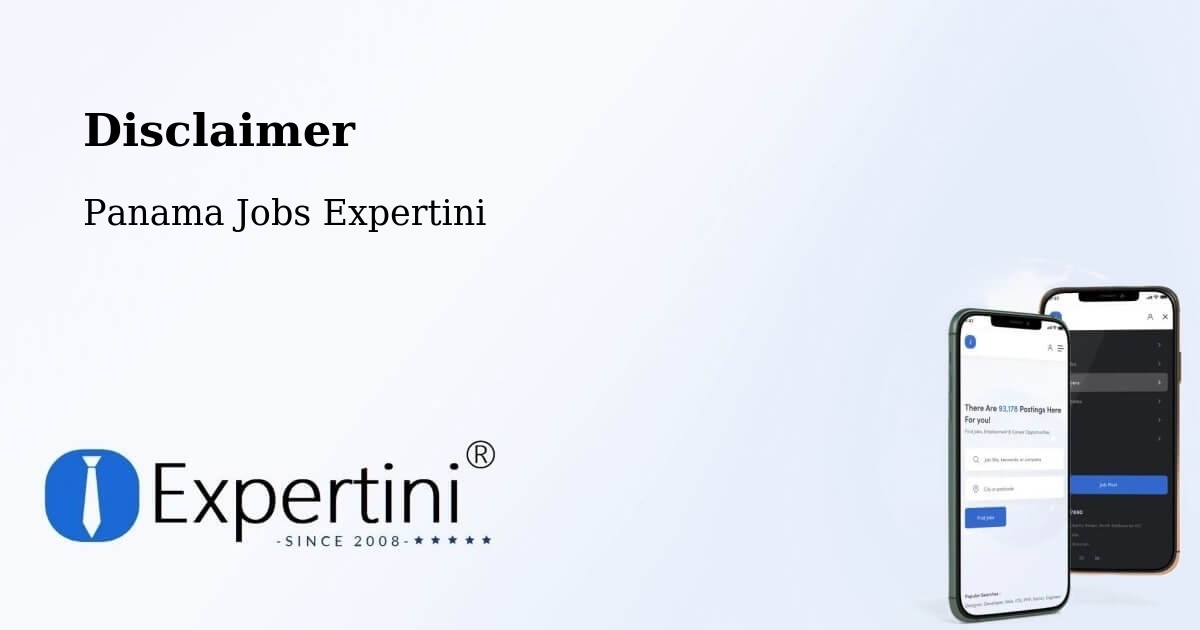 Disclaimer – David - Panama Jobs Expertini