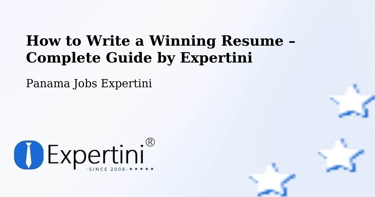 Resume Writing Guide for Job Seekers – David - David, Panama Jobs Expertini